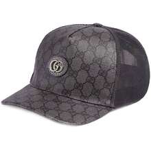 Mũ Nam Casquette En Toile GG Supreme Màu Đen