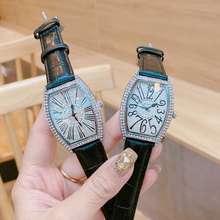 Franck Muller (Bảo Hành 12 Tháng) () Đồng Hồ Nữ Full Đá, Dây Da Cao Cấp - Frank Muller Geneve