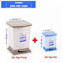 🌱Thùng Rác Đạp Trung + Rác Nhí -->