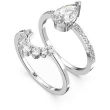 Set Nhẫn Nữ Attract Ring Pear cut White