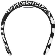Bờm Tóc Logo-Print Silk Headband Màu Trắng
