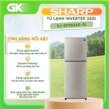 Sj-Xp382Ae-Sl - Tủ Lạnh Inverter 360 Lít