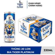 Thùng 20 lon bia lúa mì Platinum Wheat Lager