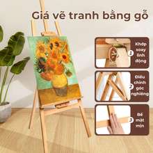 Giá Vẽ Tranh Bằng Gỗ 90Cm - 120Cm - 150Cm