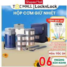 Bộ Hộp Cơm Giữ Nhiệt 2 Lít 3 Ngăn Kèm 