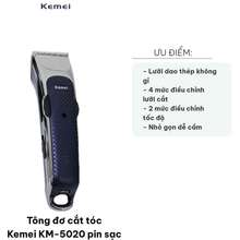 Tông đơ cắt tóc KM 5020 pin