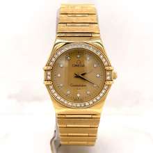 Omega Pre Owned Constellation Quartz Diamond Champagne Dial Ladies Watch 8951201