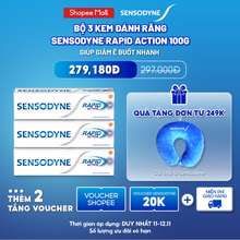 Bộ 3 Kem Đánh Răng Rapid Action 100G Giúp