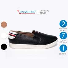 Giày Slip On Nữ Lunashoes 41402 Da Bò Thật