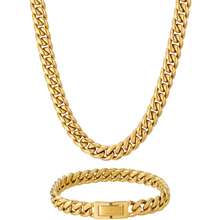 Krkc Co Mens Hip Hop Jewelry Set 8Mm 10Mm 12Mm