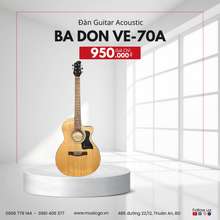 Đàn Guitar Acoustic Ba Đờn VE-70 | Mặt