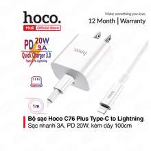 Bộ sạc nhanh C76 Plus Type-C to Lightning