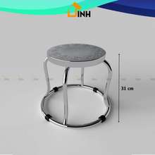 6-10 Ghế đôn inox lùn ghế đôn inox cao