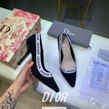 Giày Cao Gót Nữ Dior Giày Đơn Thêu Logo