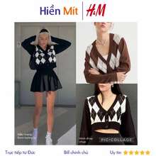 Đức - Áo Cardigan Len Cài Nút Họa Tiết