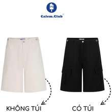 Calem Club - Quần Short Kaki Lửng Wide- Led