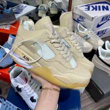 Giày Thể Thao Air Jordan 4 Màu Kem + Jd4 Các 