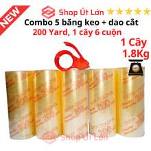 Combo 5 cây băng keo trong đục 200yard kèm