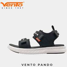 VENTO Giày Dép Sandal Pando Teen Nữ/Trẻ Em Màu Đen Đi Học/Đi Chơi Nb136