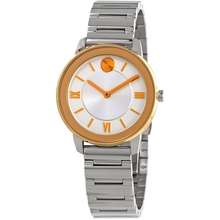 Movado Bold Silver White Dial Ladies Watch 3600592