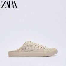 [Zara] Giày Mule Thể Thao Hở Gót Dạ