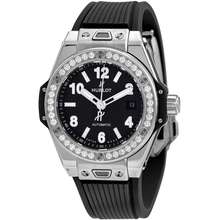 Hublot Big Bang Automatic Diamond Black Dial Ladies Watch 485 Sx 1170 Rx 1204
