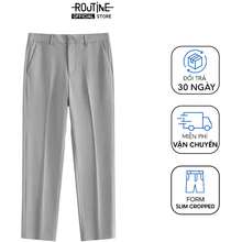 Quần Tây Nam Dài Form Slim Cropped -