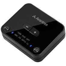 Avantree HT4186 Black Bluetooth 5.0 Transmitter Low Latency