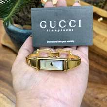 Gucci ⌚⌚(Đồng Hồ Nữ Si- 2Nd Thuỵ Nhật)- Lắc Tay Đồng Hồ Gu-Chì Thuỵ Sỹ Chính Hãng Full Box 97%