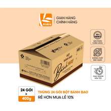 Thùng Bột Bánh Bao 400G X 24 Gói - Tặng