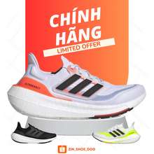 [ Chính Hãng ] Giày Adidas Running Ultraboost Light Core Black Gy9351 White Red Đủ Sz, Giày Chạy Nam Và Nữ Zin Shoedog