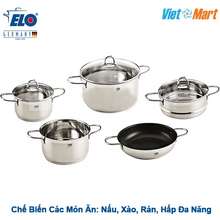 Bộ Nồi New Smaragd 5 Món Có Chảo Chống