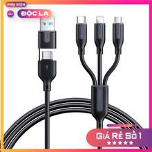 Cáp sạc S-2T3018A15 3 trong 1 3.5A USB+TypeC