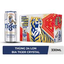 Bia tiger bạc thùng 24lon 330ml đậm đà