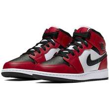 Giày Jordan 1 Mid Chicago Black Toe 554724 069