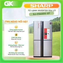 Sj-Fx630V-St - Tủ Lạnh Inverter 626 Lít