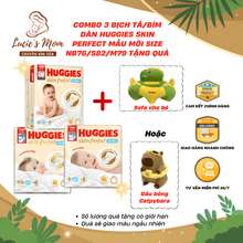 [Combo 3 + Quà] Tã/Bỉm Dán Huggies Skin