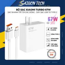 Combo Củ Cáp Sạc Xiaomi 67W, Củ Sạc