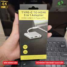 Bộ Chuyển Hub Type-C Sang Hdmi 4K/Usb/Typec