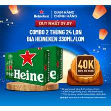 Combo 2 Thùng 24 lon bia 330ml/lon - Bao Bì