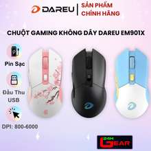 Chuột Không Dây Gaming Em901X Dock Sạc