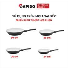 Chảo Từ Chống Dính Rapido Vân Đá Size