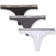 Calvin Klein Women 39 S Radiant Logo Cotton 3 Pack Thong Panty