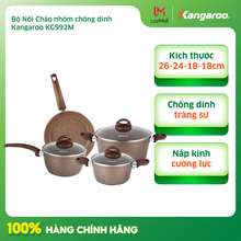 Bộ nồi chảo nhôm đúc KG992M (3 nồi 18 