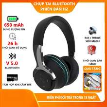  Tai Nghe Chụp Tai Không Dây Bluetooth H2 Pin Khủng 600Mah Nghe Nhạc 26H Liên Tục Âm Thanh Sống Động Micro Hi-Fi