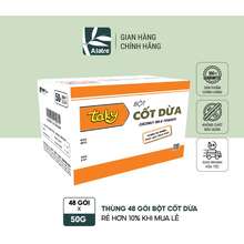 Thùng 50G X 48 Gói Bột Cốt Dừa - Hàng