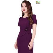 Đầm Peplum Kết Hoa Thủ Công Sang Trọng