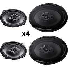 4 New Kfc D691 6X9 1300 Watt 4 Way Car Audio