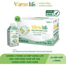 Combo 2 Thùng 12 hộp Värna Life sữa tươi