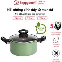 Nồi Nhôm Cao Cấp Ceragreen 16Cm, 20Cm, 24Cm, 